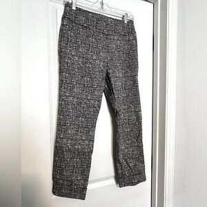 Petite Whitney High Waisted Pull-On Slim-Leg Pant - Tweed like print